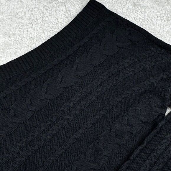 L 'AGENCE Zoey Merino Wool One Shoulder Sweater Black - Picture 7 of 8